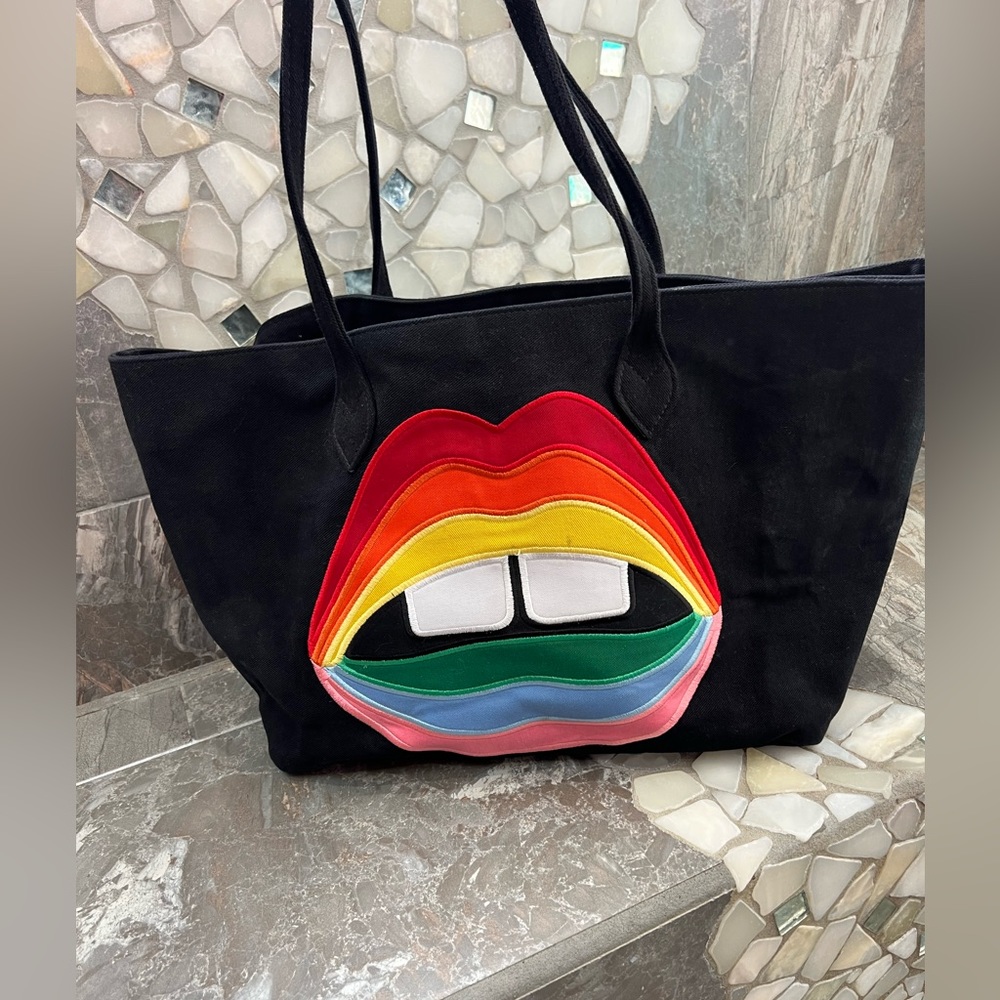 Lauren Moshi Lips tote bag